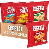 Cheez-It Cheese Crackers, Baked Snack Crackers, Lunch Snacks, Variety Pack (42 Packs)