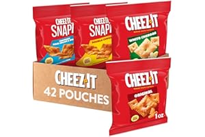 Cheez-It Cheese Crackers, Baked Snack Crackers, Lunch Snacks, Variety Pack (42 Packs)
