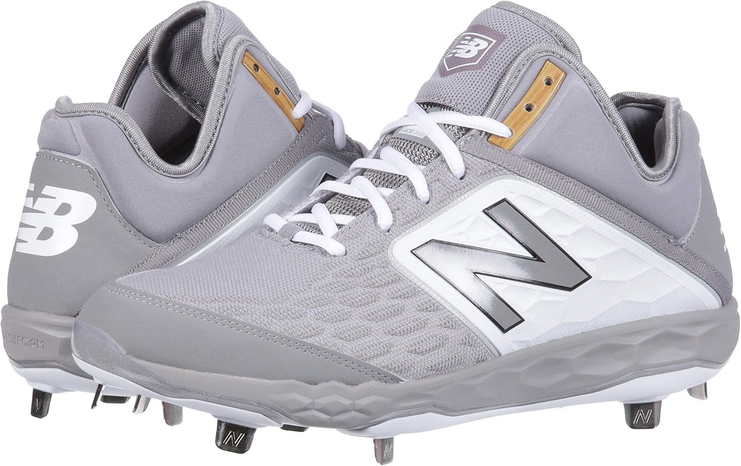 new balance men's m3000v3 mid metal cleats