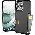 Smartish® iPhone 14 Pro Max Wallet Case - Wallet Slayer Vol. 1 [Slim + Protective] Credit Card Holder - Drop Tested Hidden Card Slot Cover Compatible with Apple iPhone 14 Pro Max - Black Tie Affair