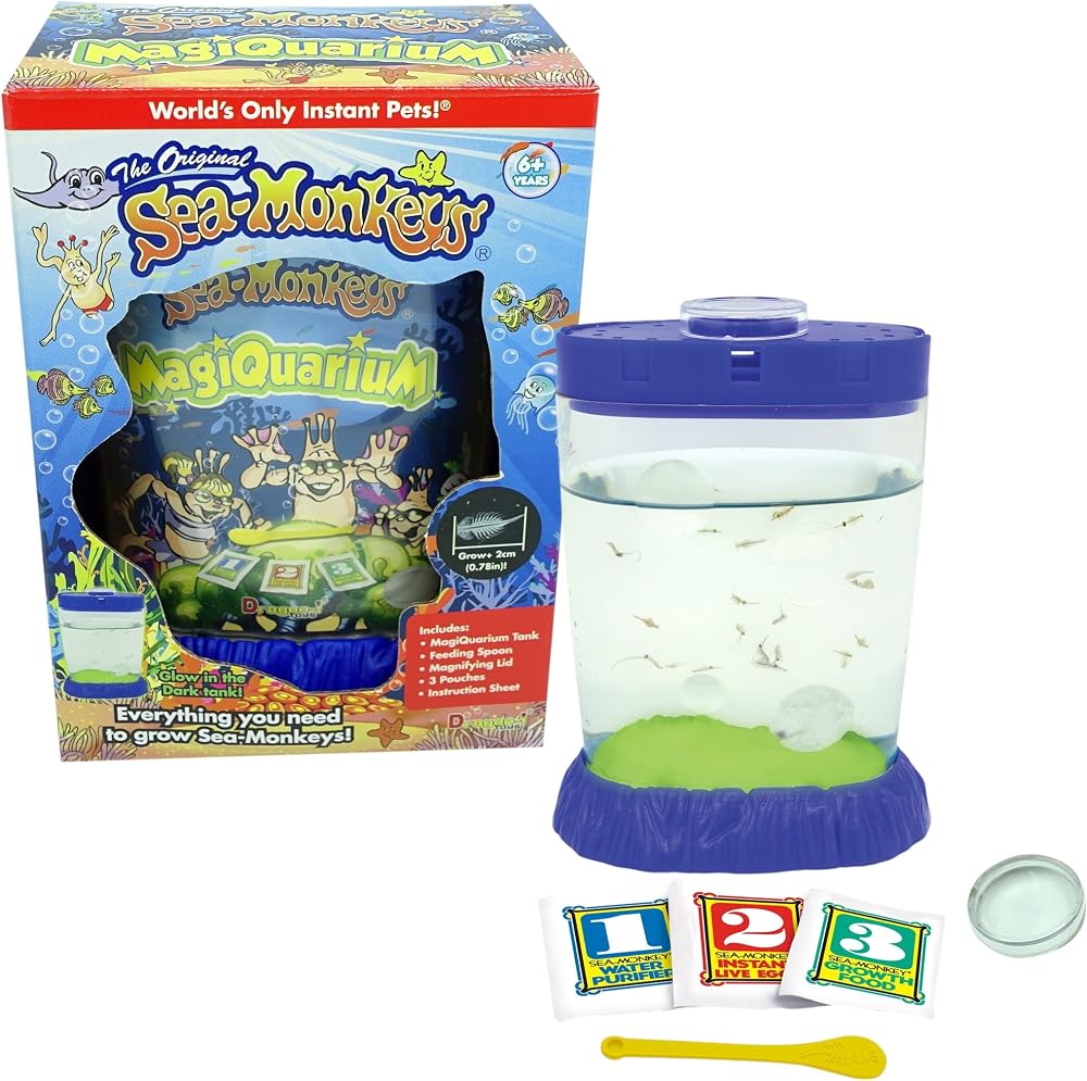 Sea Monkeys Glow Magiquarium Educational Kit 90s Bandai Original Sea Monkeys