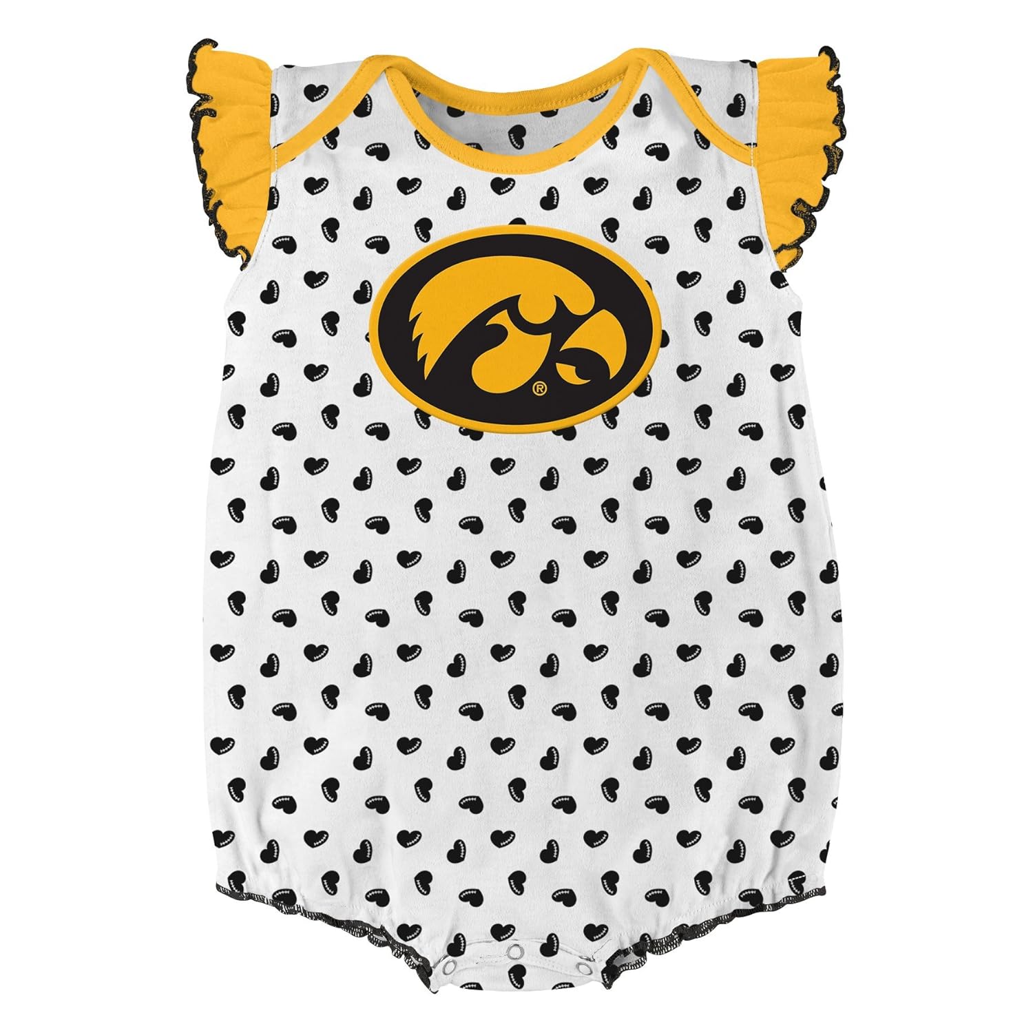 NCAA by Outerstuff NCAA boys Heart Fan 2 Piece Onesie Set