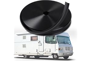 EcoBrisa 7/8" RV Trim Molding Insert 50ft RV Trim Molding Exterior UV Resistant Camper Trim Molding Exterior Heavy Duty Vinyl RV Screw Cover Trim RV Accessories Fits for RV Camper Travel, Black