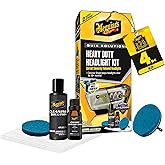 Meguiar's Heavy Duty Headlight Kit | Includes Headlight Cleaner, Ceramic Protection, Drill Backing Plate, Pads&amp; Towelettes,18+ Months of Protection, Car Care Kit