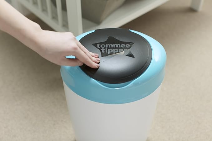 tommee tippee nappy bin blue