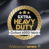 Futura Premium Rectangular Garden Furniture Cover 200x160x70cm 600D view 2