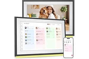 BIGASUO 10.1" Digital Calendar, Smart Touchscreen Interactive Display, Electronic Organizer for Monthly, Weekly & Daily Agend
