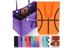 Tributary Brands - Basketball Phone Holder for Bogg Bag and Simple Modern Bag - Made of Silicone and Fits All Phone Sizes