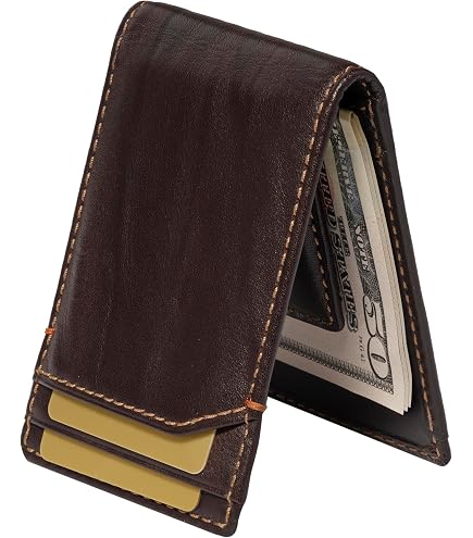 Amazon.com: JJ Leathersmith - Leather Wallet Slim - Cafe