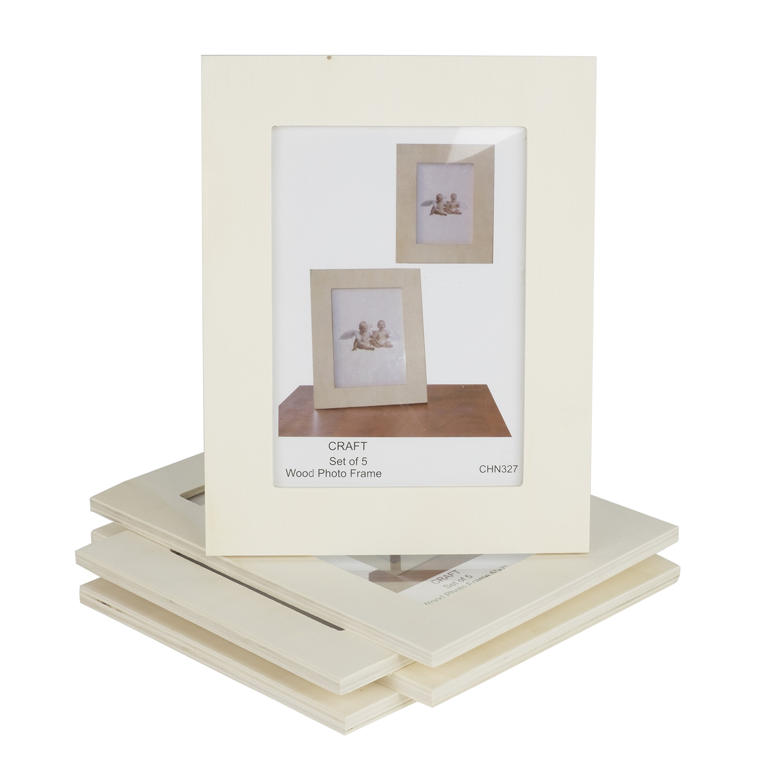 Buy Unfinished Solid Wood Photo Picture Frames 4x6 Inch Ready to Paint