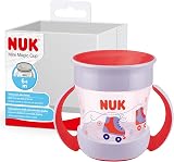 NUK Mini Magic Cup Sippy Cup 360° Anti-Spill 6+ Months Red Rollerskates view 1