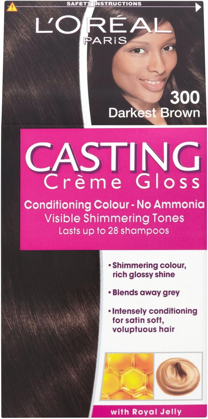 L'Oreal Paris Casting Creme Gloss 300 Darkest Brown Triple Pack