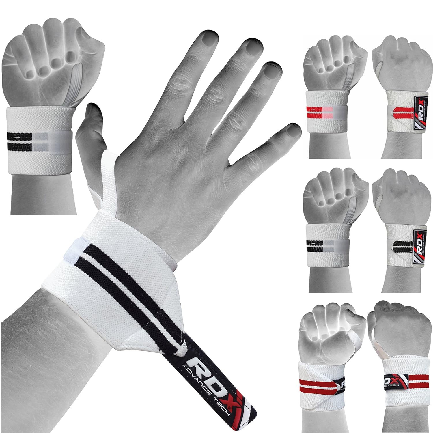 RDX Gym Muñequeras Gimnasio Peso Musculacion Levantamiento Elevación Fitness Correas