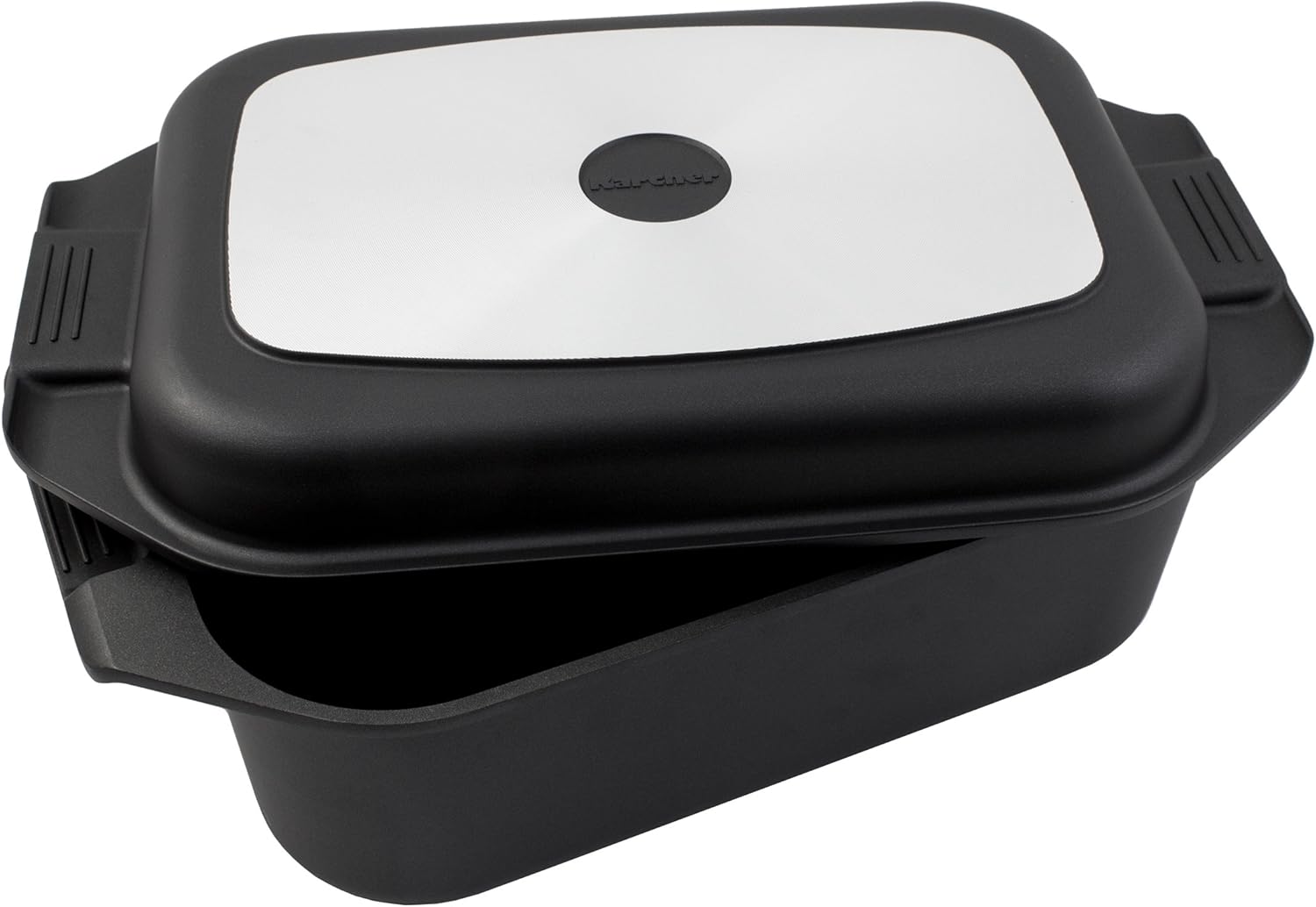 Karcher Bräter 2in1 (Aluguss, 8,7 Liter, inkl. Deckel und Topfhandschuhen) schwarz