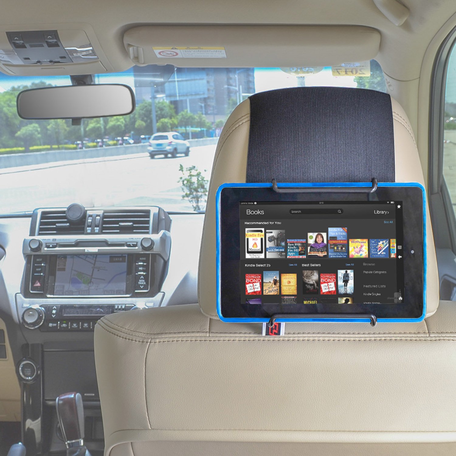 TFY Car Headrest Mount Holder for All Kindle Fire 601308969046 eBay