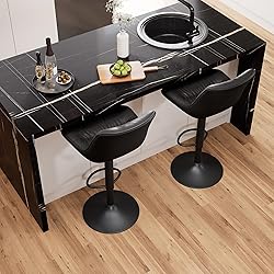 Kidol & Shellder Bar Stools Set of 2 Swivel