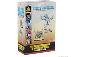 Asmodee Marvel: Crisis Protocol Valkyrie on Elendil & Warriors Three Character Pack -Mounted Valkyrie & Fandral, Hogun, Volst