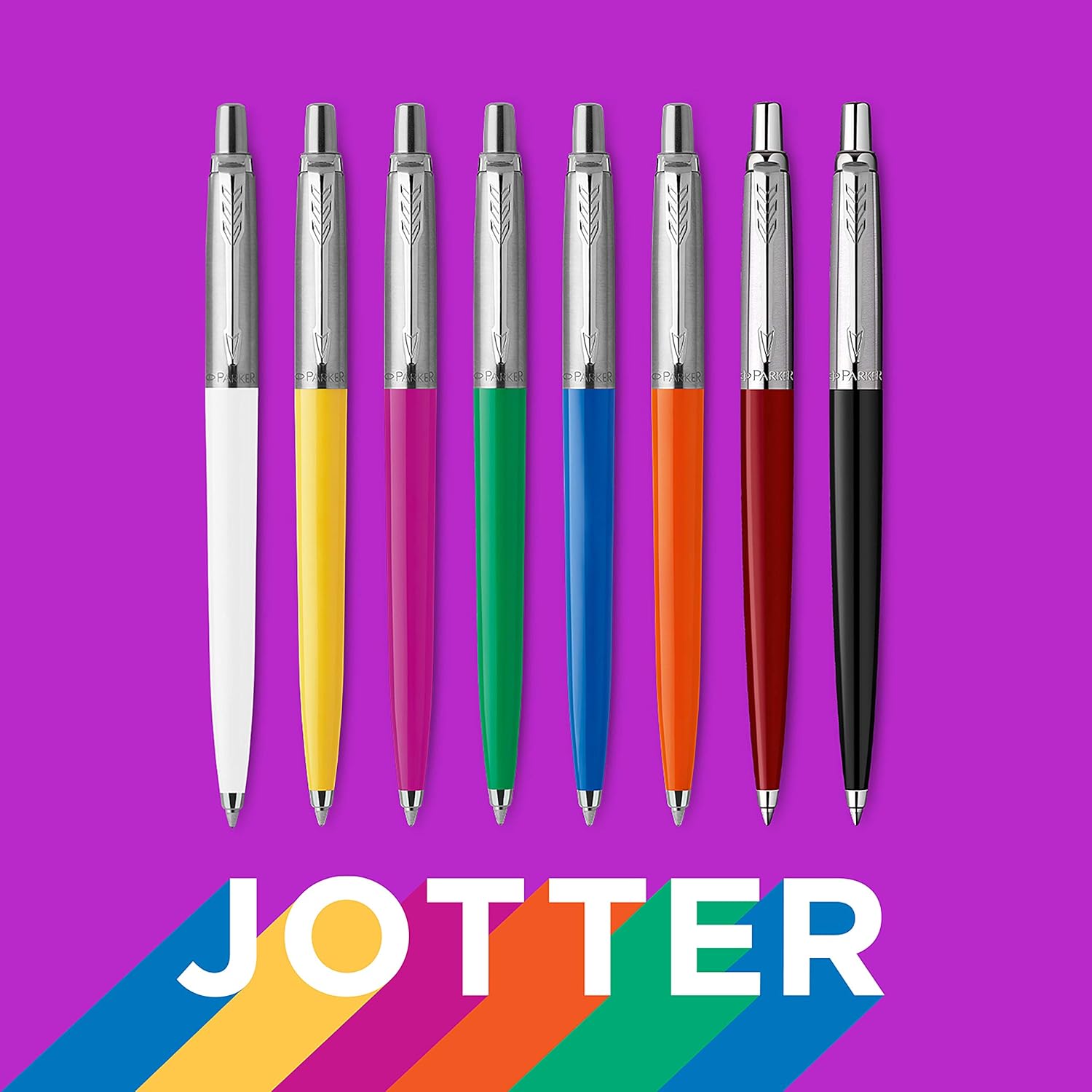 Parker Jotter Originals Ballpoint Pen, Classic Black Finish, Medium Point, Blue Ink, 1 Count: Office Products