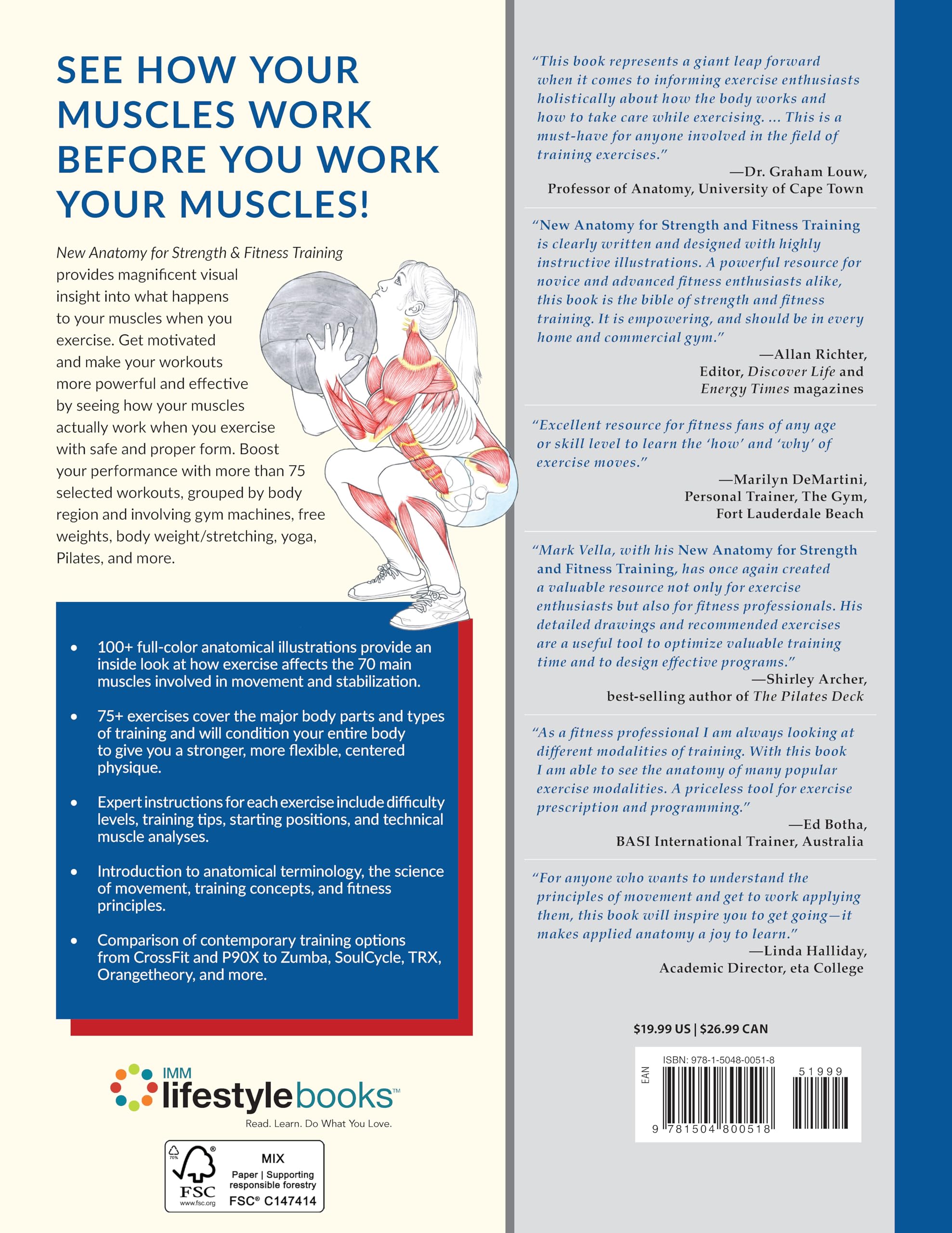 New Anatomy for Strength & Fitness Training: An Illustrated Guide to Your Muscles in Action Including Exercises Used in CrossFit (R), P90X (R), and Other Popular Fitness Programs (IMM Lifestyle Books)