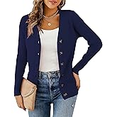 LIENRIDY Women's Knit Cardigan Long Sleeve Button Down Sweater Lightweight Cardigans, S-XL