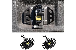 Maxzina Retractable Ratchet Straps Compatible with 2015-2025 Ford F150 Retracting Straps 2PCS Auto Retract Securing Strap Tie Down System for 2024 F150 Accessories