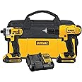 DEWALT 20V Max Cordless Drill Combo Kit, 2-Tool (DCK240C2),Yellow/Black Drill Driver/Impact Combo Kit