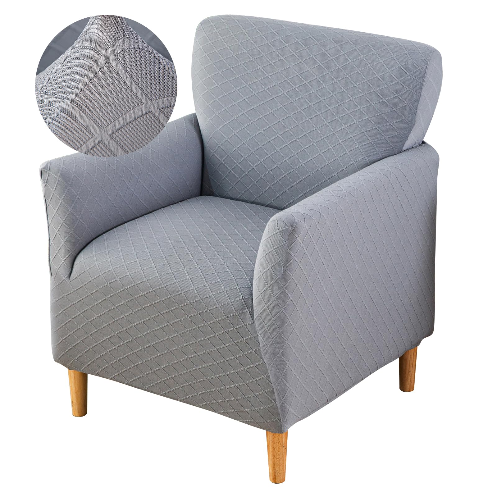 Photo 1 of FUANGUI Banquet Armchair Slipcover Chair Covers with Arms Stretch Club Chair Slipcover Soft Armchair Sofa Covers Anti-Slip Furniture Protector for Dogs Pets Home Living Room Decor