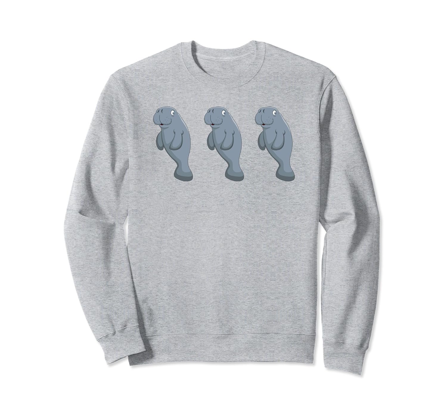 Manatee Novelty Tee Funny Commercial Sweatshirt-anz