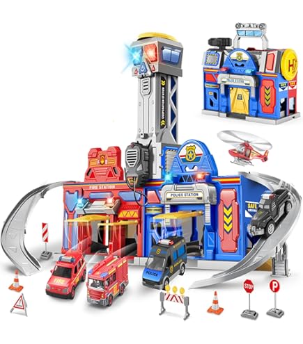 Amazon.com: Dickie Toys 203716026018 - Danish Rescue Station with