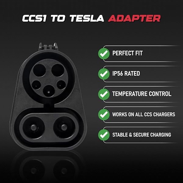 CCS1 ADAPTER BY AA IGNITION COMPATIBLE WITH TESLA MODEL 3, Y, S, X WITH CCS CHARGING – SUPPORTS LEVEL 3 UP TO 250KW – 500V POWER DC FAST LEVEL 3 CHARGING – UL CERTIFIED