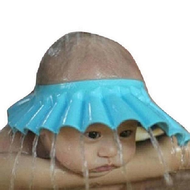 OverDose Unisex-Baby Passen Sie Shampoo Dusche Bade Bad Soft-Kappe Schützen Für Babys (D)
