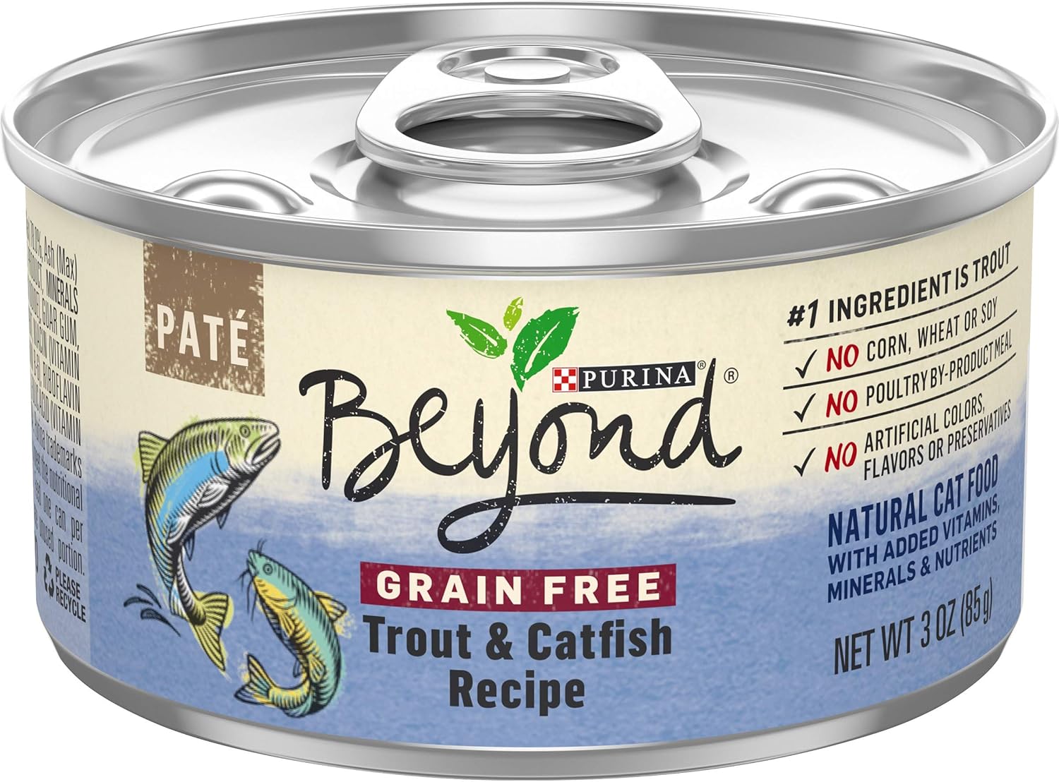 Purina Beyond Natural Canned Cat Food, Grain Free, Trout and Catfish