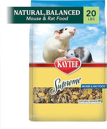 Amazon Com Kaytee Supreme Mouse And Rat Food 20 Lb Bag Dry