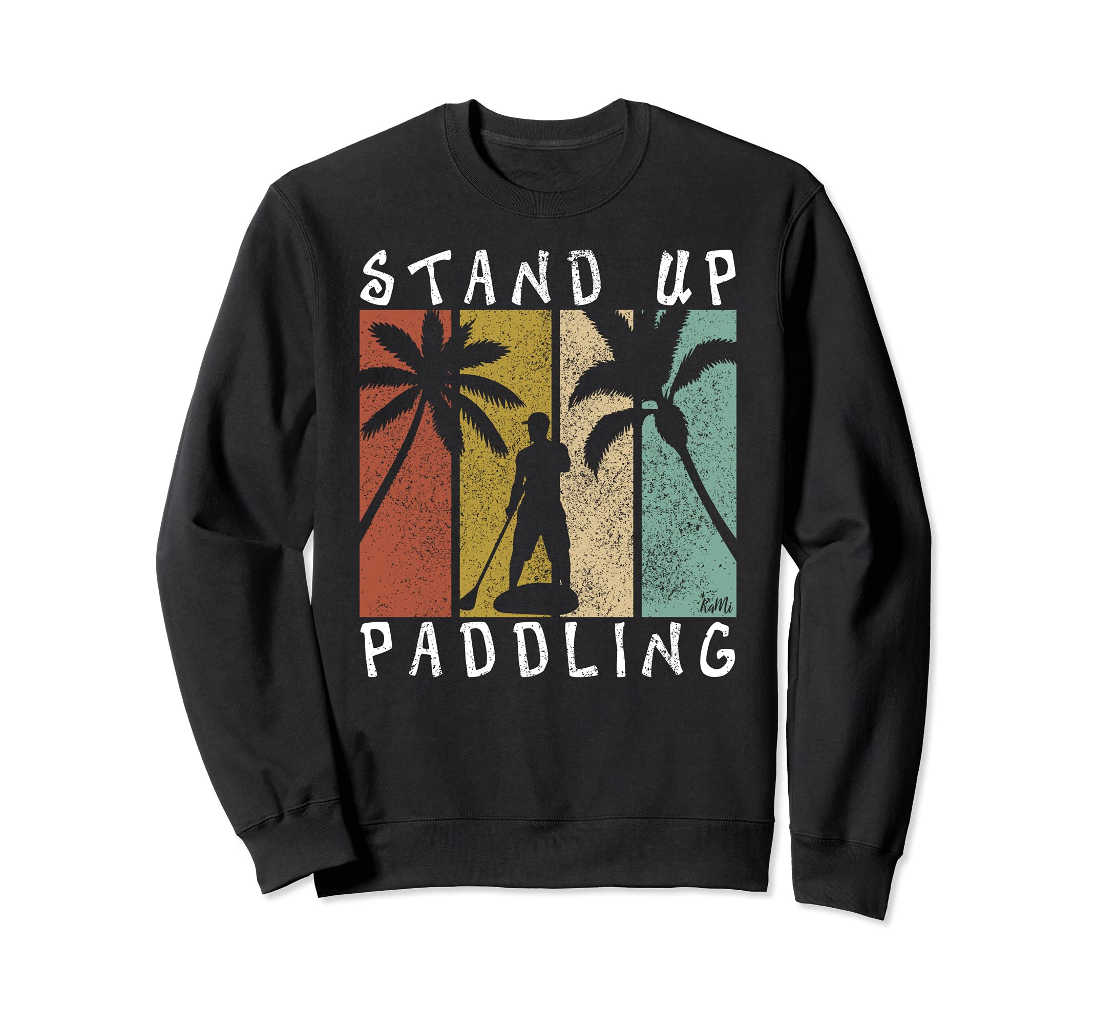 Retro SUP Shirt For Men Women Kids Stand Up Paddle Sweatshirt