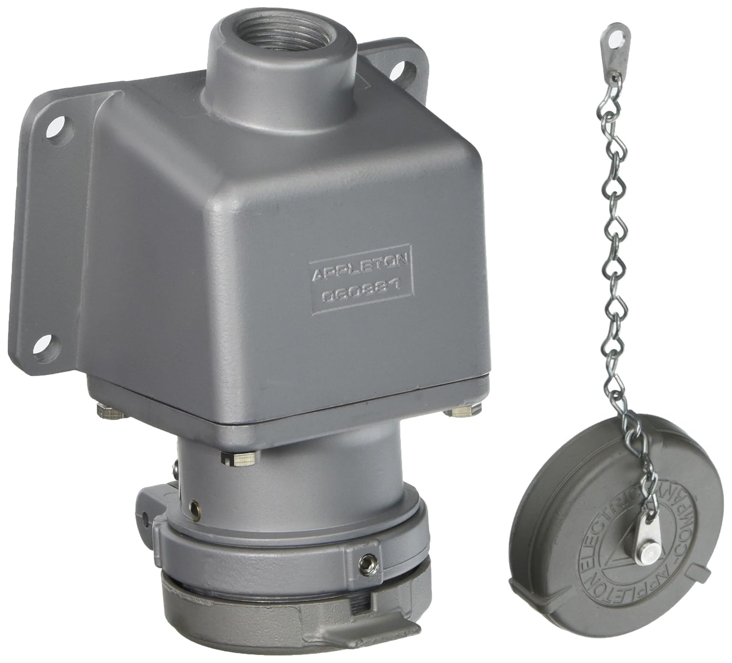 Appleton ADRE3023100 Receptacle with Box, 30 Amp, 3 Pole, 2 Wire, 1