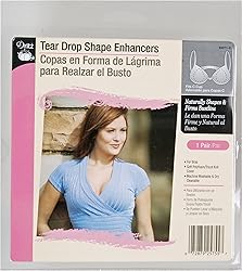 Dritz 53071-C Tear Drop Shape Bust Enhancers, C