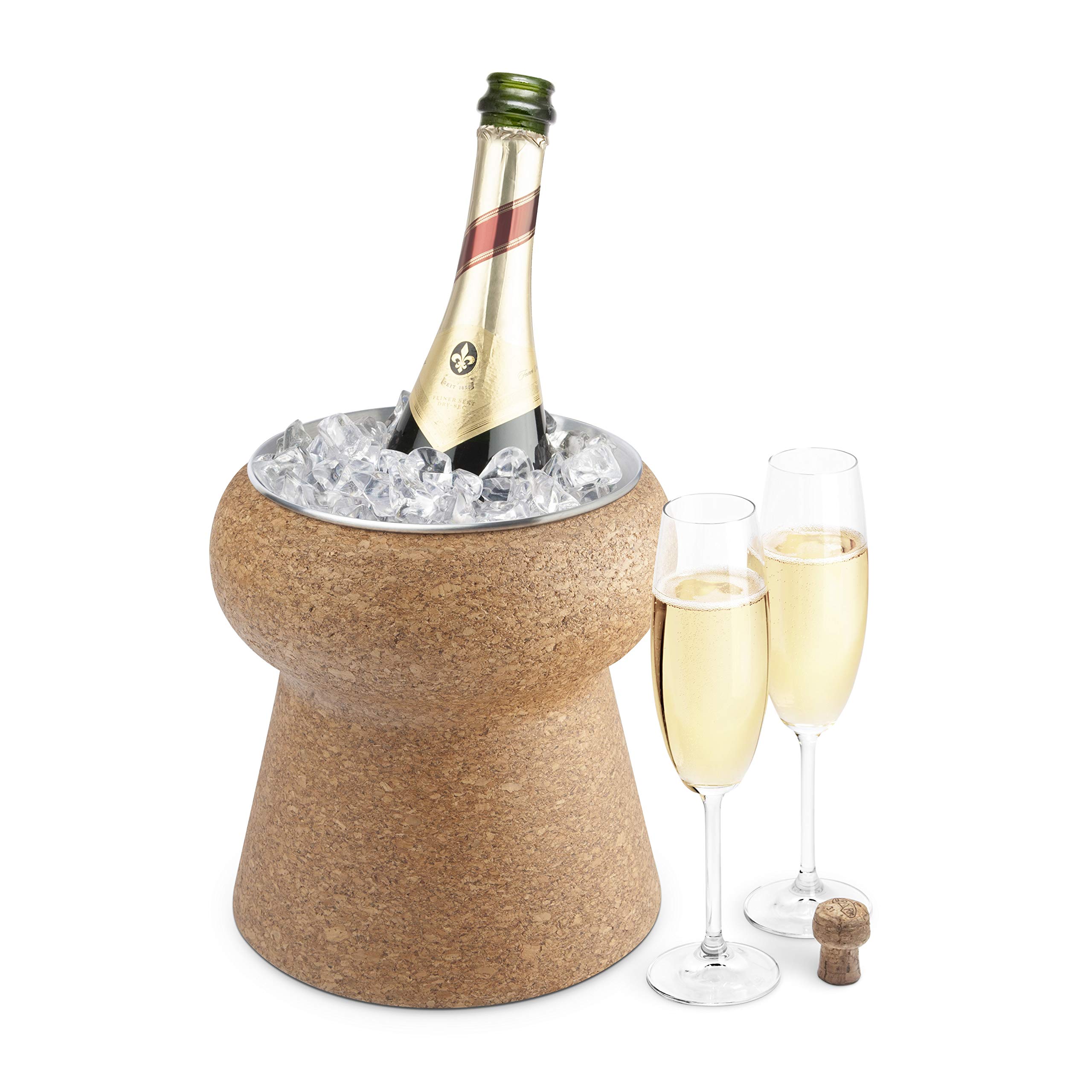 Final Touch Cork Bin with Stainless Steel Insert (IB49)