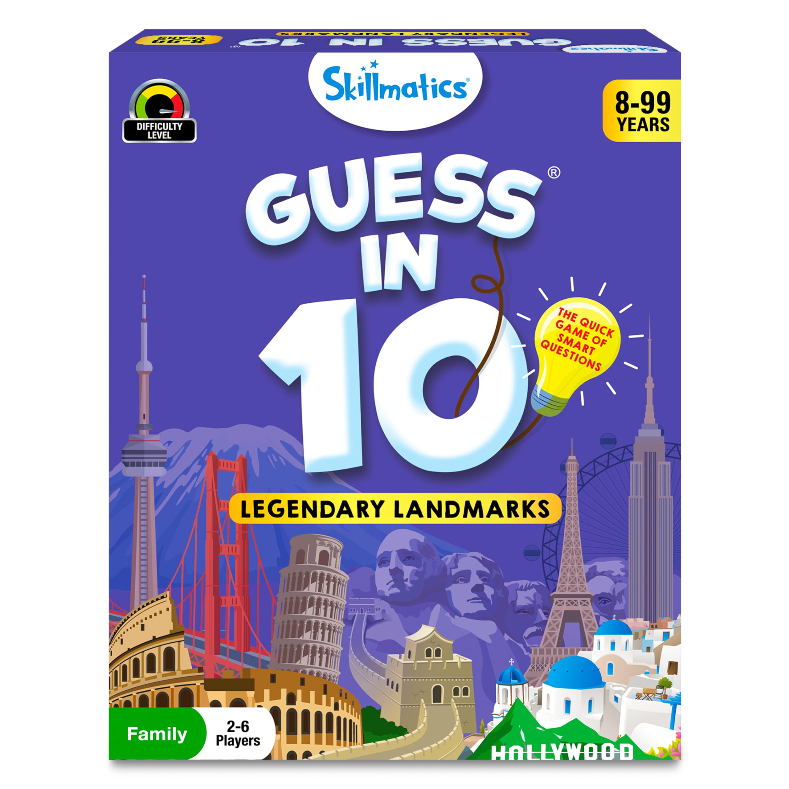 Skillmatics Guess in 10 Legendary Landmarks, Educational Travel Toys for Boys, Girls, and Kids Who Love Card Games, Board Games, Geography and History, Trivia, Gifts for Ages 8, 9, 10 and Up — image 1