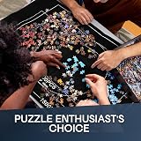 TANNESS Giant Jigsaw Board 1500 Pieces Roll-Up Puzzle Mat with Bag Black view 7