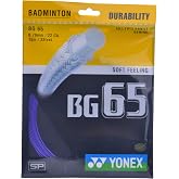 Yonex Badminton Strings BG65, 0.70mm (Purple)