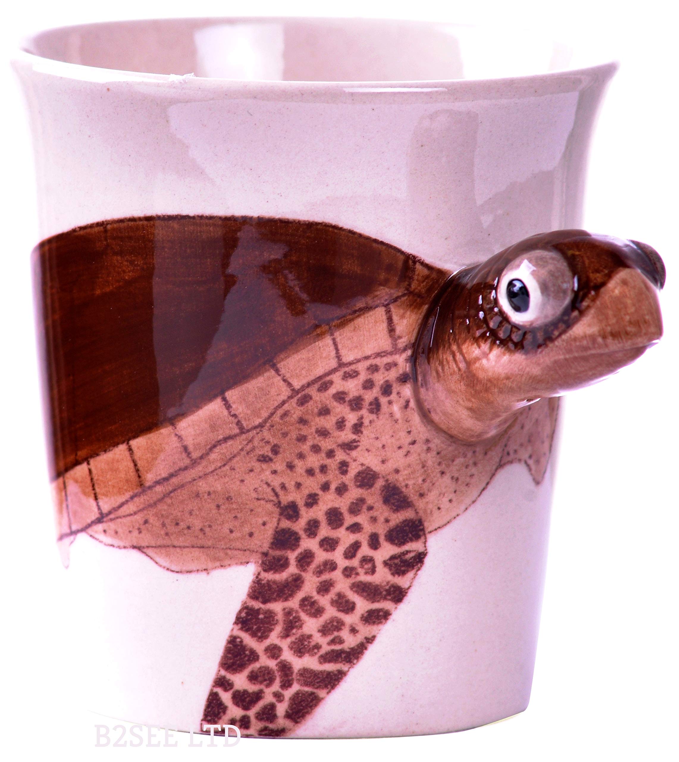 b2see 3D Ceramic Mug Cup With Themed Picture Tortoiseshell