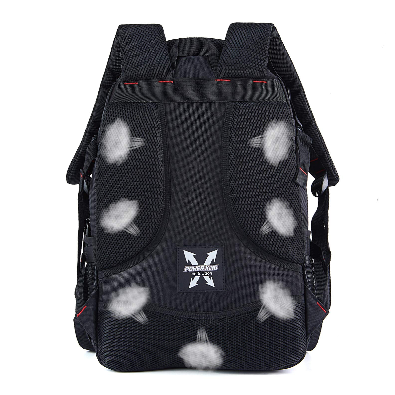 POWER KING Travel Laptop Backpack, Business Backpack School Bag with USB Charging Port and Earphone Port Daypack for Men Women Fits 14 Inch Laptop, Notebook, Computer for Work, College