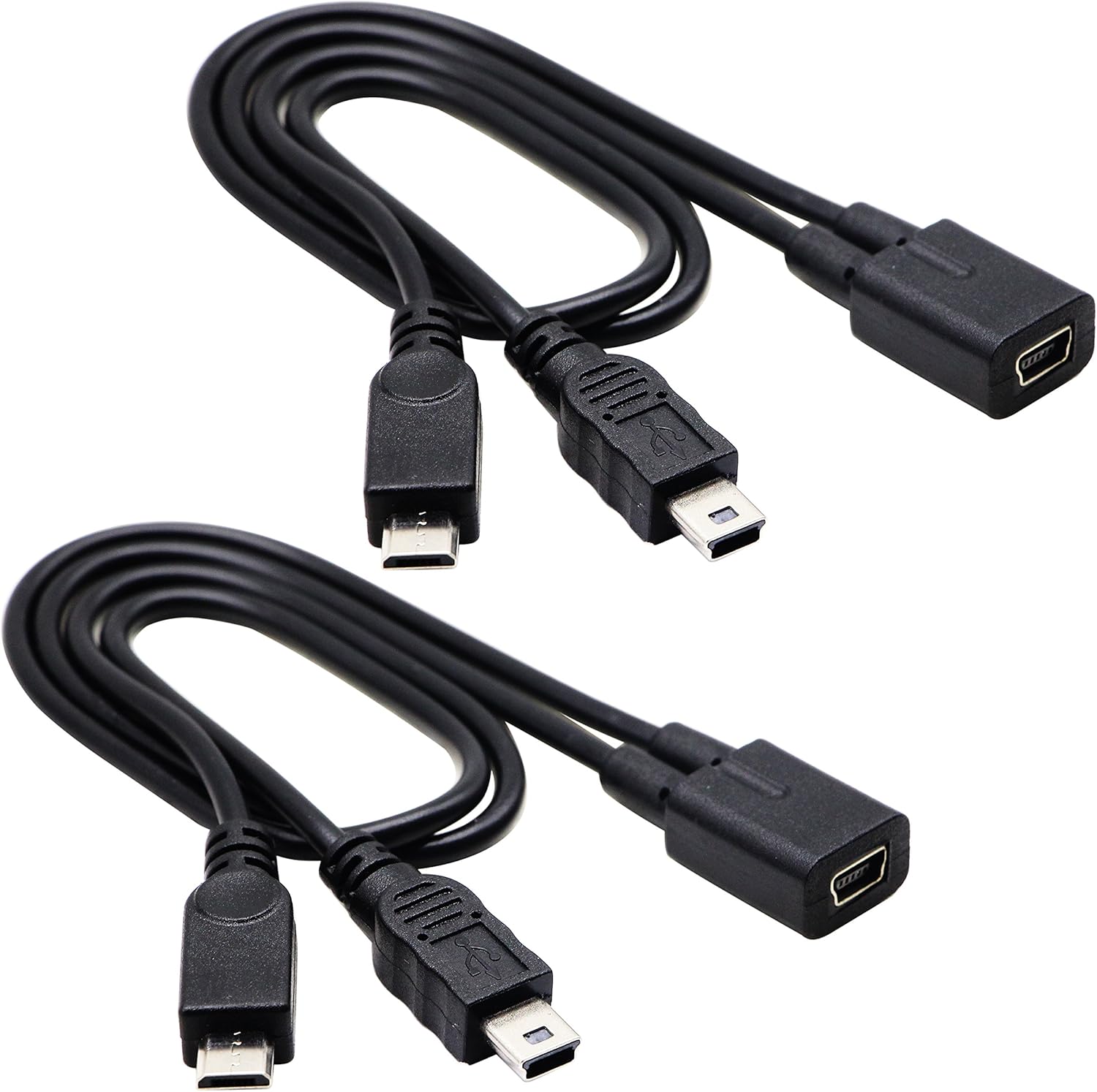 zdyCGTime Mini USB Splitter Extender Cable Mini USB 2.0 Female to Mini