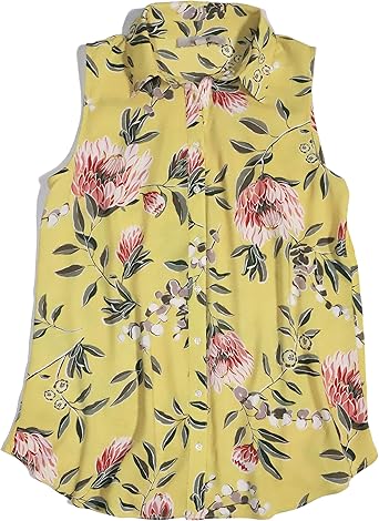 ann taylor yellow blouse