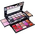 SHANY Fierce & Flawless All-in-One Makeup Set Compact with Mirror, 15 Eye Shadows, 2 Bronzers, 2 Blushes and 15 Lip/Eye Glosses - Applicators Included