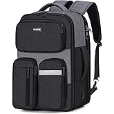 YOREPEK Frontier Airlines Personal Item Bag 18x14x8, Laptop Briefcase Backpack for Men Fits 15.6 inch Computer, TSA Approved Personal Item Bag with Hidden Shoulder Straps, USB Charging Port