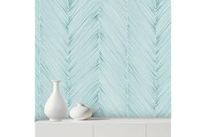 Modern Peel and Stick Wallpaper A Set of 17.3"x120" Teal Green Striped Wall Paper Peel and Stick Boho Self-adhesive Contact P
