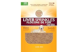 Sprinkles & Paws Pure Liver Sprinkles | Beef Liver Powder for Dogs Made in Canada | Add to Food as a Topper or Delicious pet 