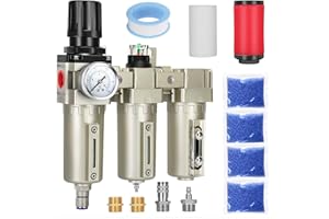 CATART 3/4" NPT Industrial Air Dryer for Compressor,3 Stage Air Compressor Water Separator System,Filter Oil Water Separator Dryer for Plasma Cutter and Paint Spray,Auto Drain