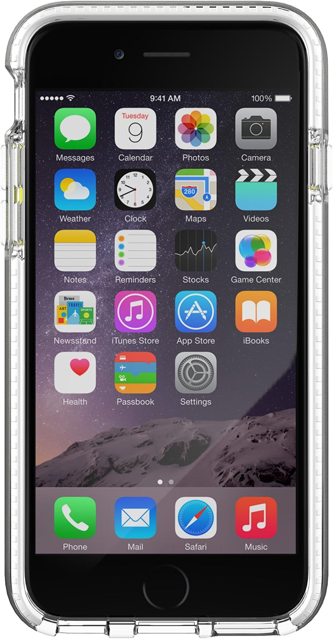 tech21 evo band case for iphone 6 - clear/white
